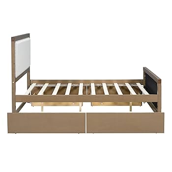 としはるさま専用wooden9 with FE83NV2 Costway Twin/Full/Queen Size Wooden Platform Bed Frame 14